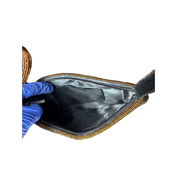 M&M’s brown beaded hand bag purse - Picture 6 of 6